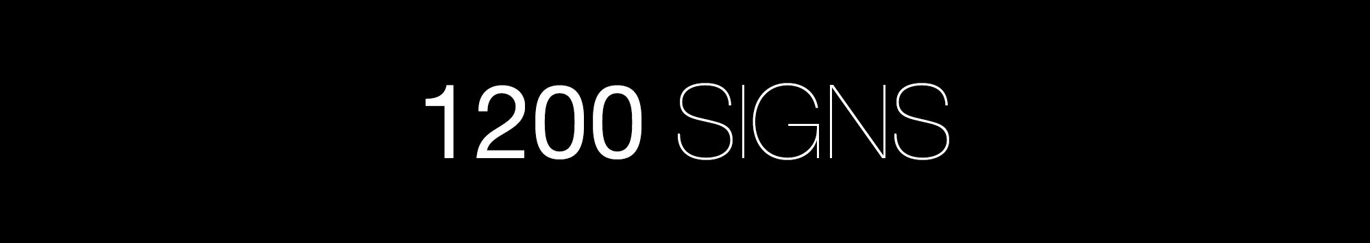 1200 Signs