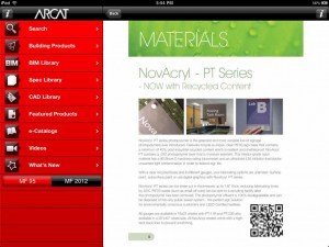 ARCAT Mobile App Product Catalog