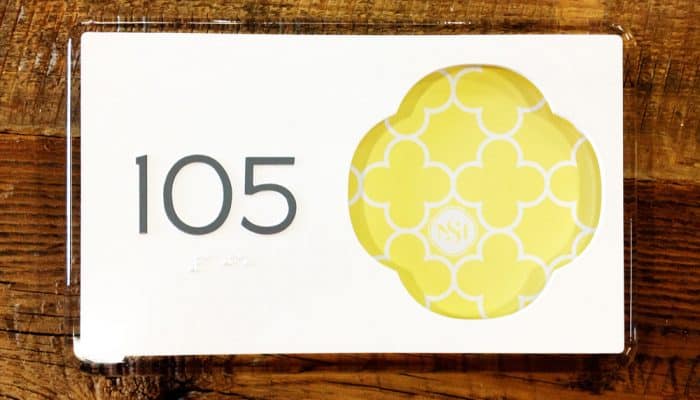 Photopolymer Room Number Insert Sign