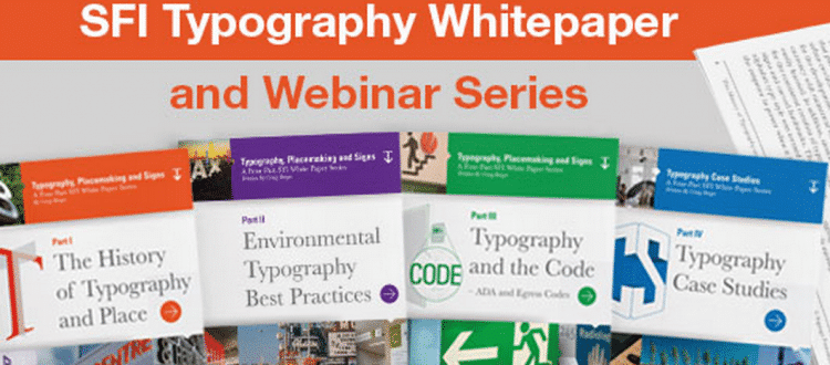 Typography Whitepaper series for signage