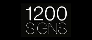 1200 signs