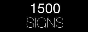 1500 Signs
