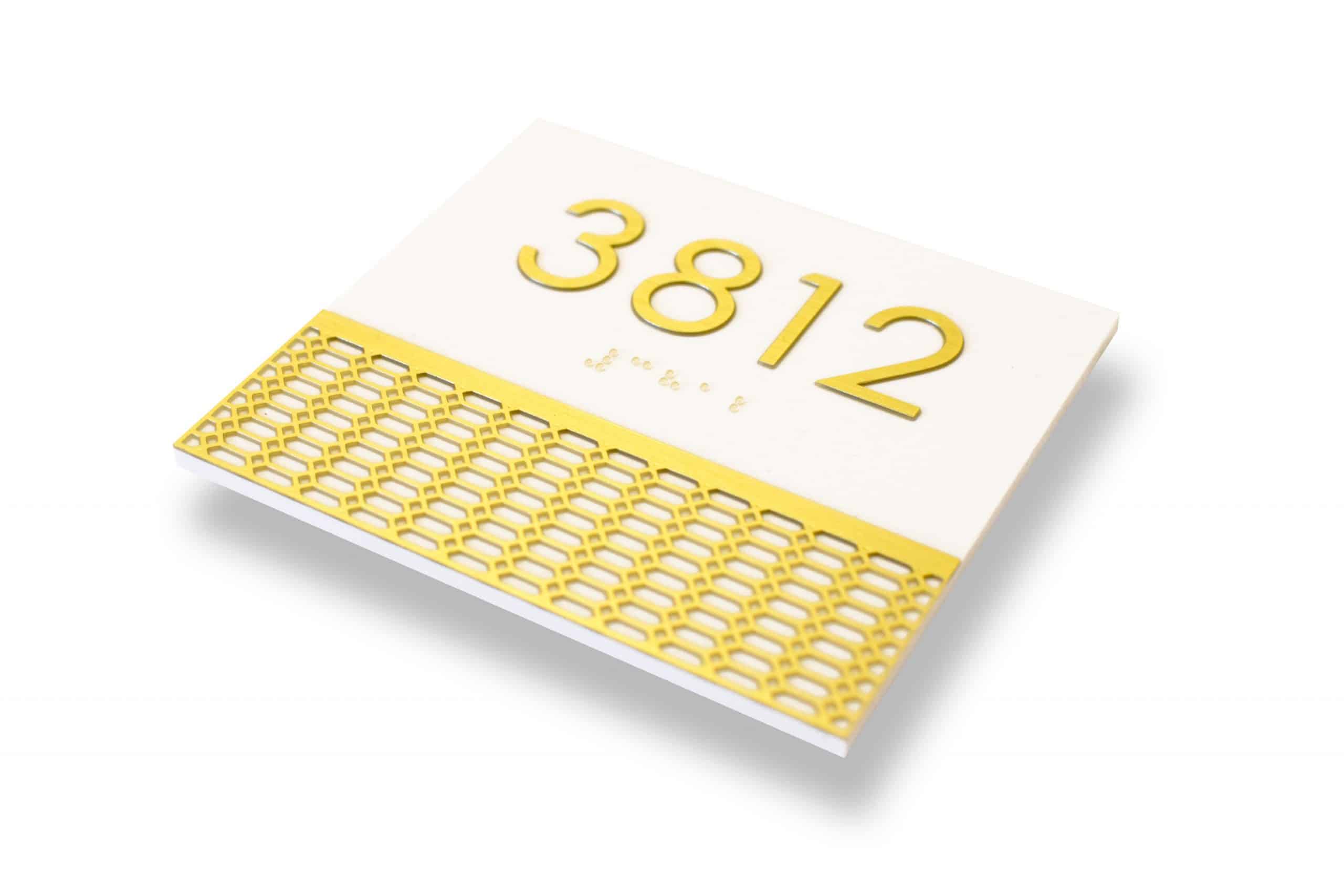 WHITE PETG Graphic Components 3812 Gold